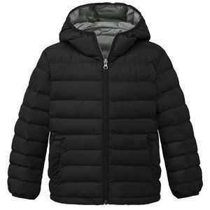 *NEW* Wantdo Girl's Light Windproof Hooded Puffer Jacket - Sz 14/16